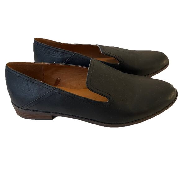 Lucky Brand Women's Sz 9M Black Enanila Loafers Leather Classic Flats Shoes - Picture 1 of 11